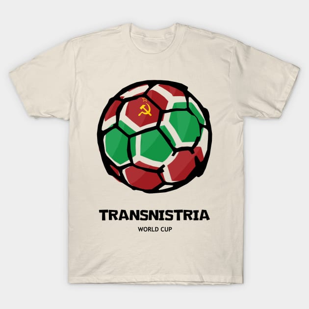 Transnistria Football Country Flag T-Shirt by KewaleeTee